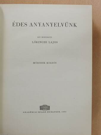 Édes anyanyelvünk