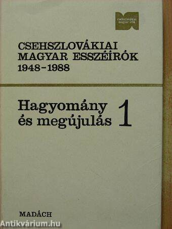 Csehszlovákiai magyar esszéírók 1948-1988