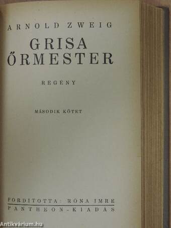 Grisa őrmester I-II.