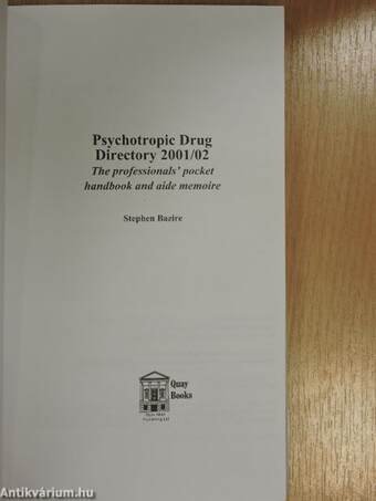 Psychotropic Drug Directory 2001/02