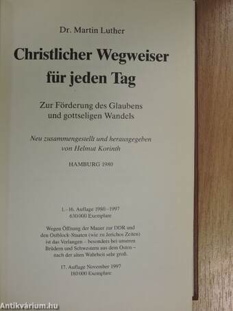 Christlicher Wegweiser für jeden Tag