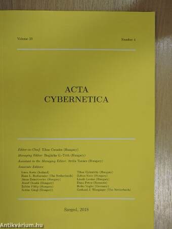 Acta Cybernetica 2018/4.