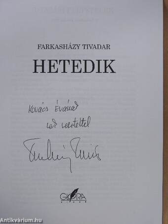 Hetedik (dedikált példány)