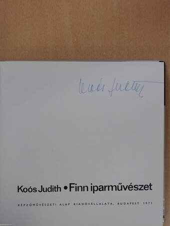 Finn iparművészet (aláírt példány)