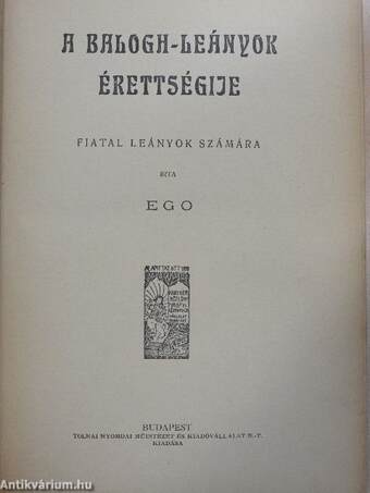 A Balogh-leányok érettségije