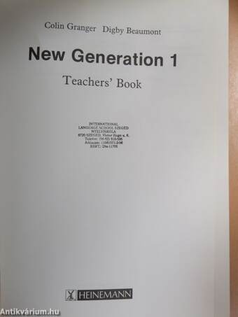 New Generation 1. - Teacher's book