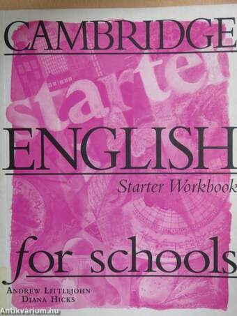 Cambridge English for schools - Starter Workbook