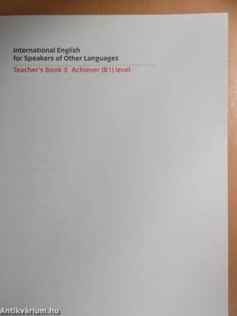 International English for Speakers of Other Languages 3.