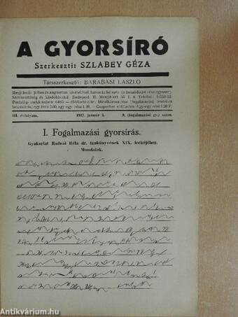 A gyorsíró 1936. január 5.