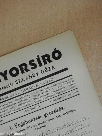 A gyorsíró 1936. január 5.