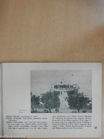 A Magyar Orvos folyóirat 1934. évi küszöbön álló társutazásainak részletes prospektusa