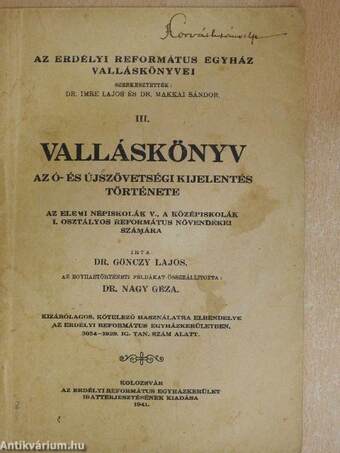 Valláskönyv III.