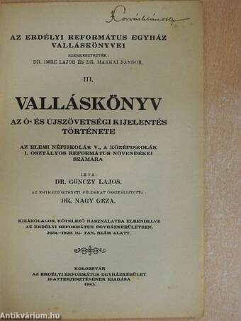 Valláskönyv III.