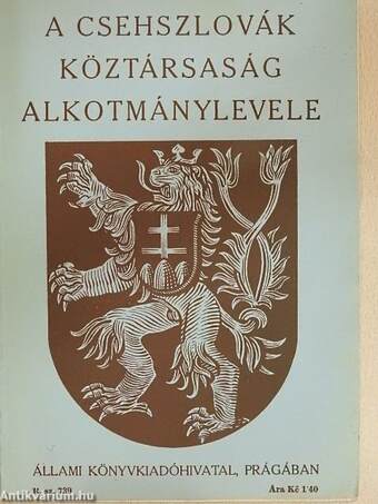 A Csehszlovák Köztársaság alkotmánylevele