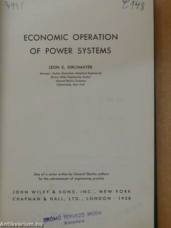 Economic operation of power systems