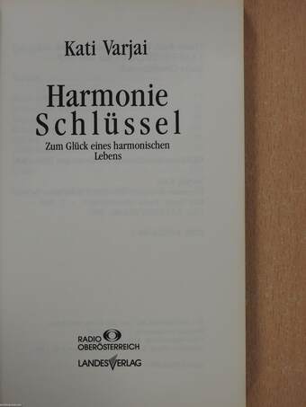 Harmonie Schlüssel (dedikált példány)