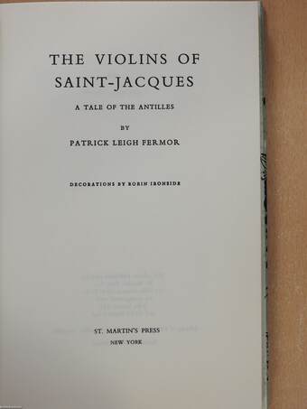 The violins of Saint-Jacques (dedikált példány)