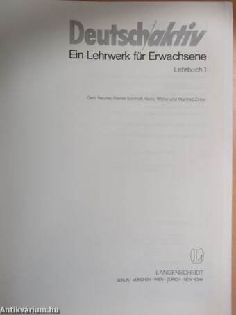 Deutsch aktiv 1 - Lehrbuch