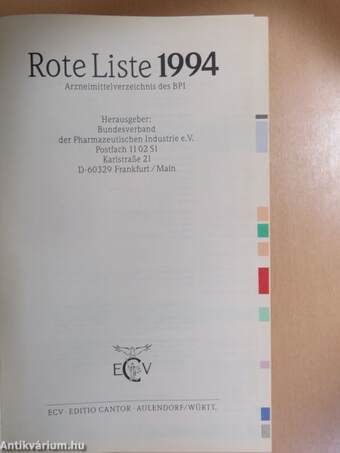 Rote Liste 1994