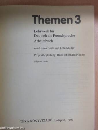 Themen 3 - Arbeitsbuch