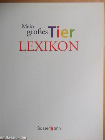 Mein großes Tier Lexikon