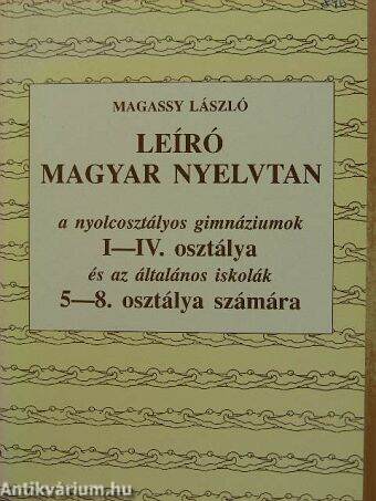 Leíró magyar nyelvtan