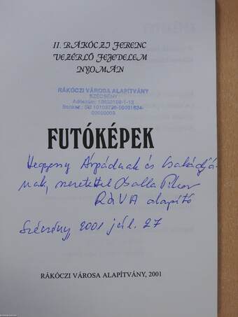 Futóképek (dedikált példány)