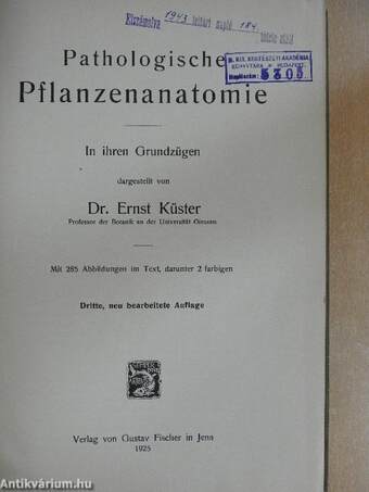 Pathologische Pflanzenanatomie