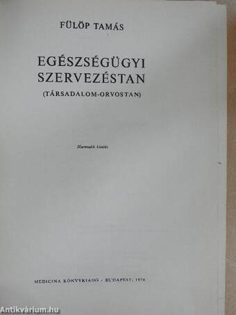 Egészségügyi szervezéstan