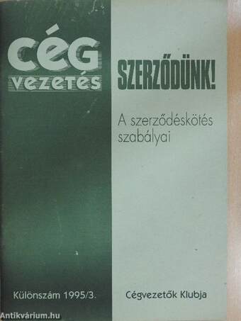 Cégvezetés különszám 1995/3.