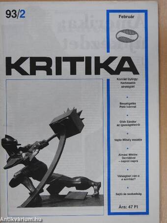 Kritika 1993. (nem teljes évfolyam)