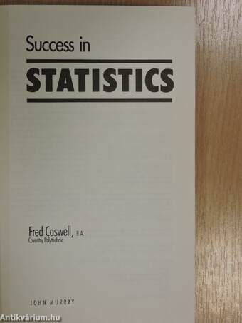 Success in Statistics