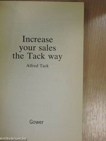 Increase your sales the Tack way