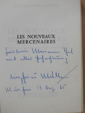 Les nouveaux mercenaires (dedikált példány)