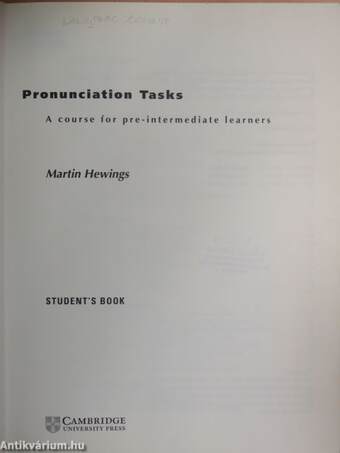 Pronunciation Tasks