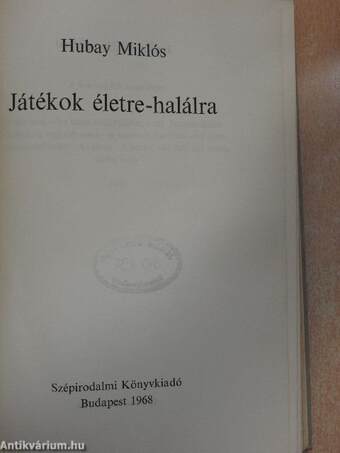 Játékok életre-halálra