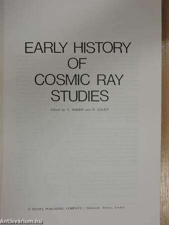 Early history of cosmic ray studies