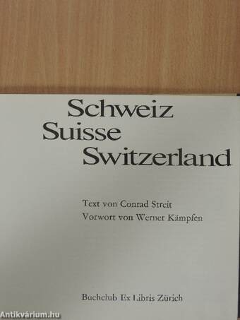 Schweiz/Suisse/Switzerland