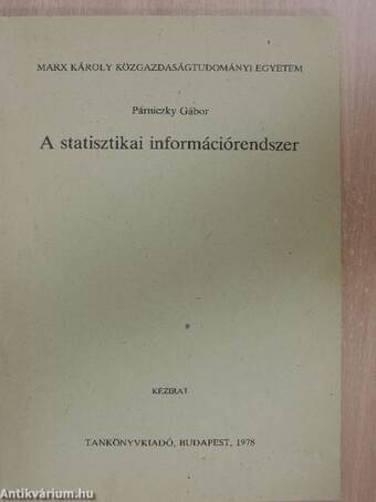 A statisztikai információrendszer