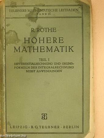 Höhere Mathematik I-III. (rossz állapotú)