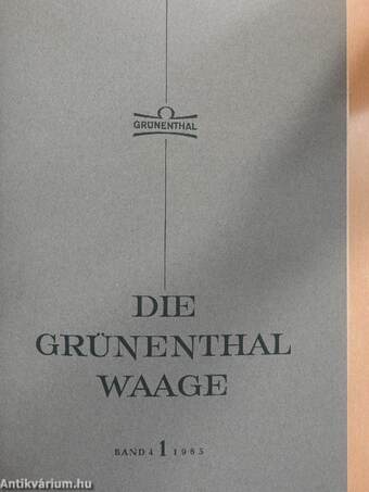 Die Grünenthal Waage 1965/1-5.-1966/1-5.