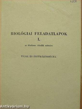 Biológiai feladatlapok I.