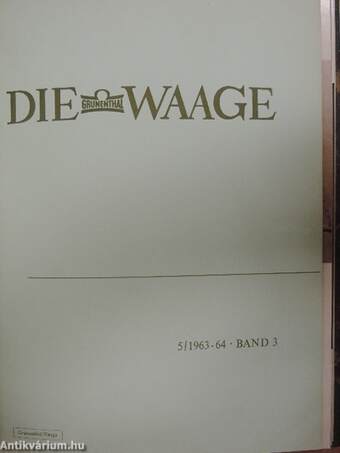 Die Grünenthal Waage 1963-64. (nem teljes évfolyam)