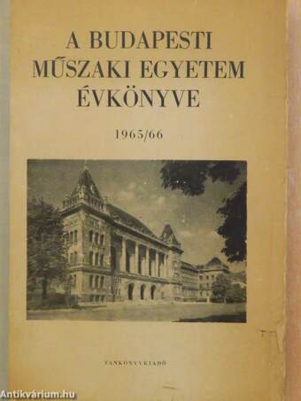 A Budapesti Műszaki Egyetem Évkönyve 1965/66