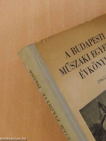 A Budapesti Műszaki Egyetem Évkönyve 1965/66