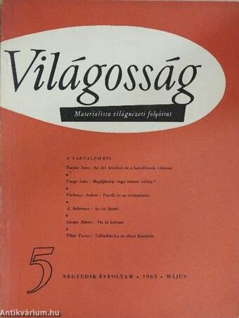 Világosság 1963. május