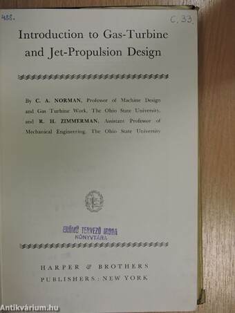 Introduction to Gas-Turbine and Jet-Propulsion Design