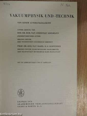 Vakuumphysik und -technik