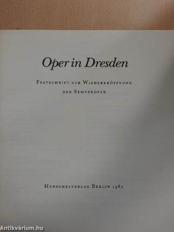 Oper in Dresden