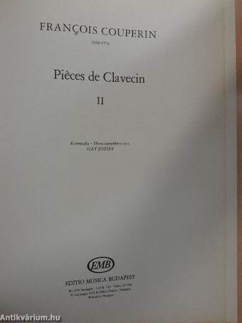 Pieces de clavecin II.